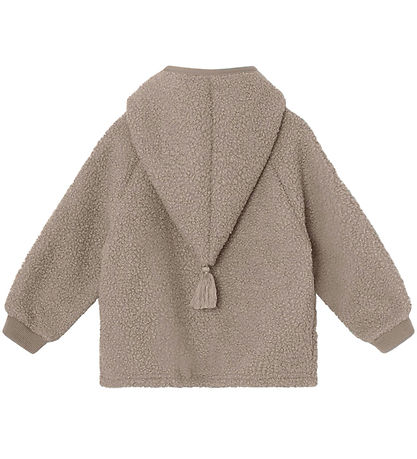 Mini A Ture Fleecejakke - Teddy - MatLiff - Grey Brown