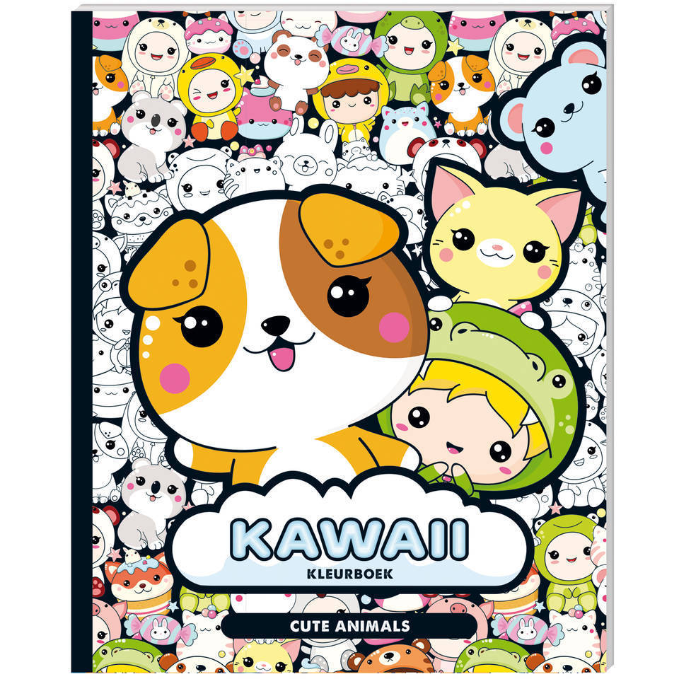 Kawaii kleurboek cute animals