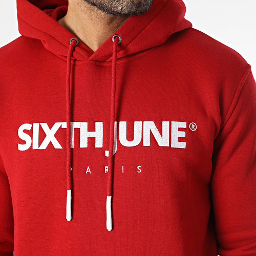 Sweat Capuche Rouge