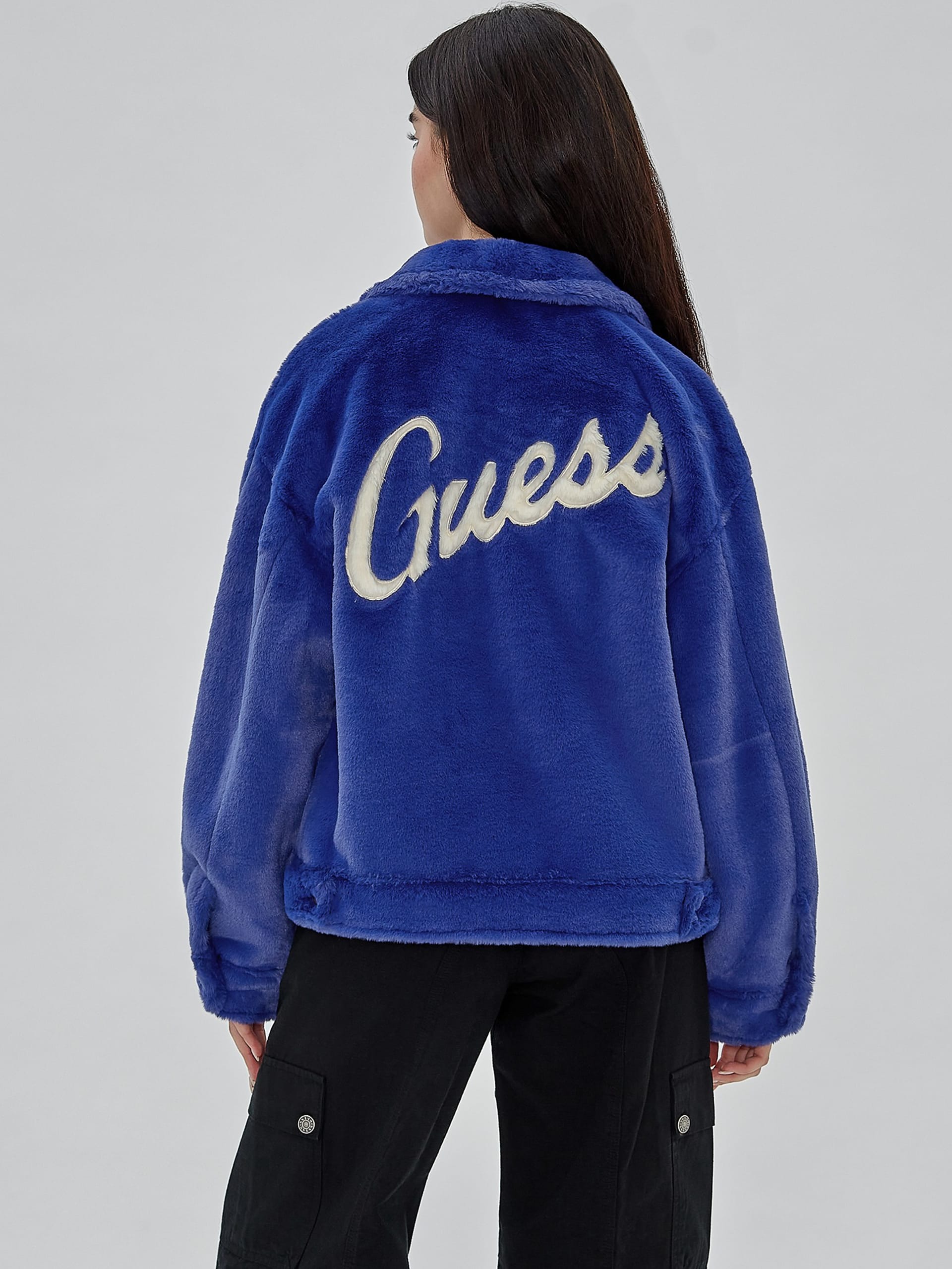 Jaqueta de pele oversized da GUESS Originals