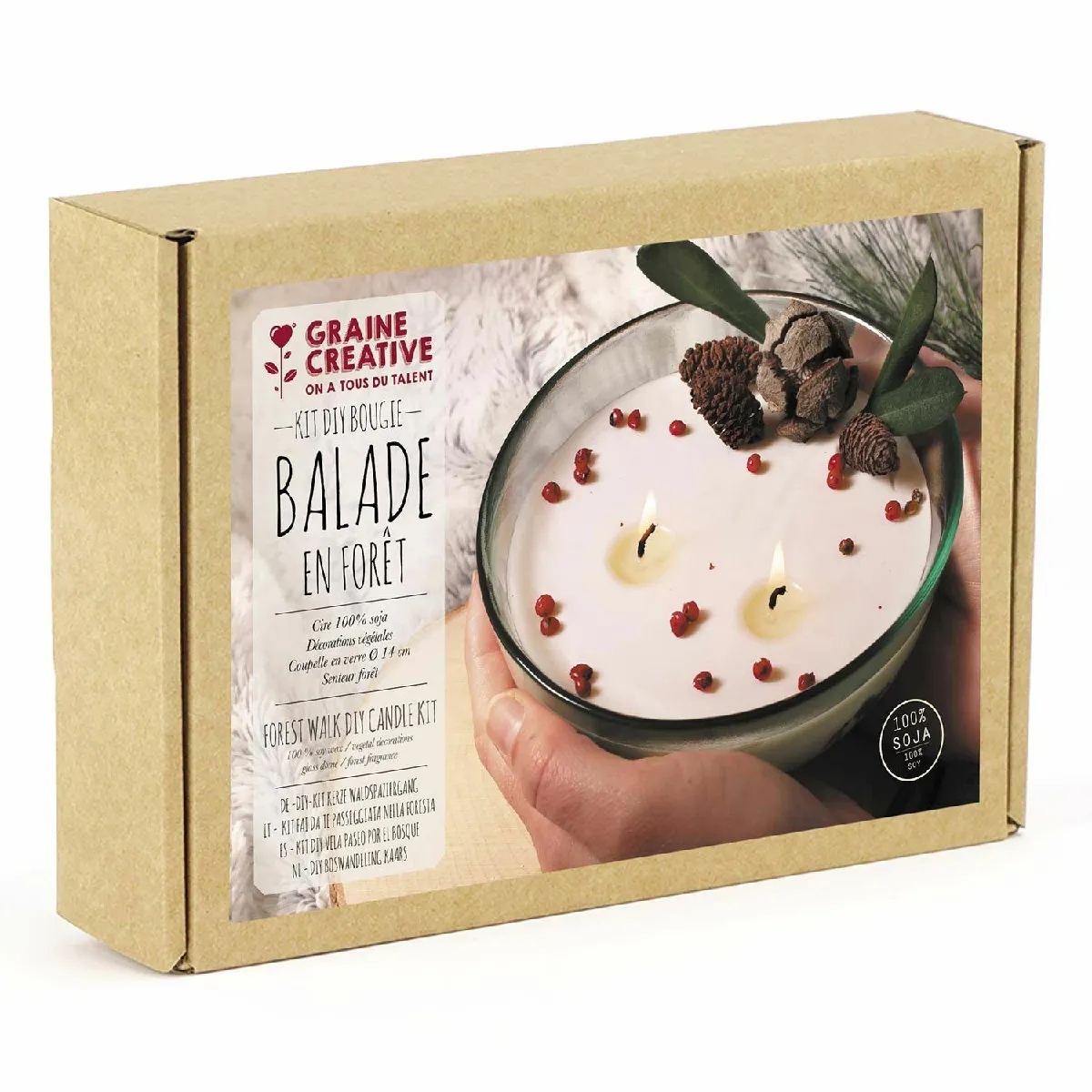 Graines Créatives Coffret Bougie Balade en Forêt