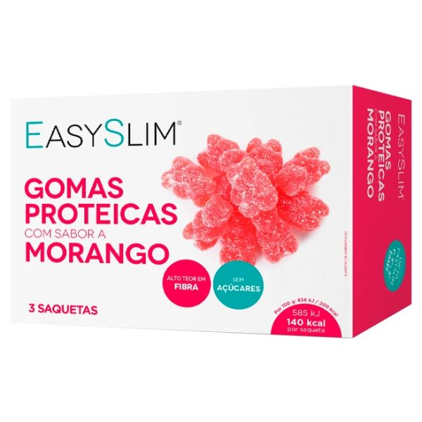Easyslim Gomas Proteicas Morango 3x70g