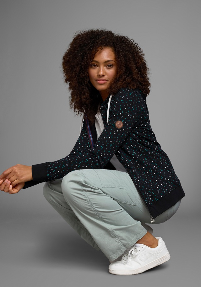 KangaROOS Kapuzensweatjacke , mit  sportlichem Minimal-Print
