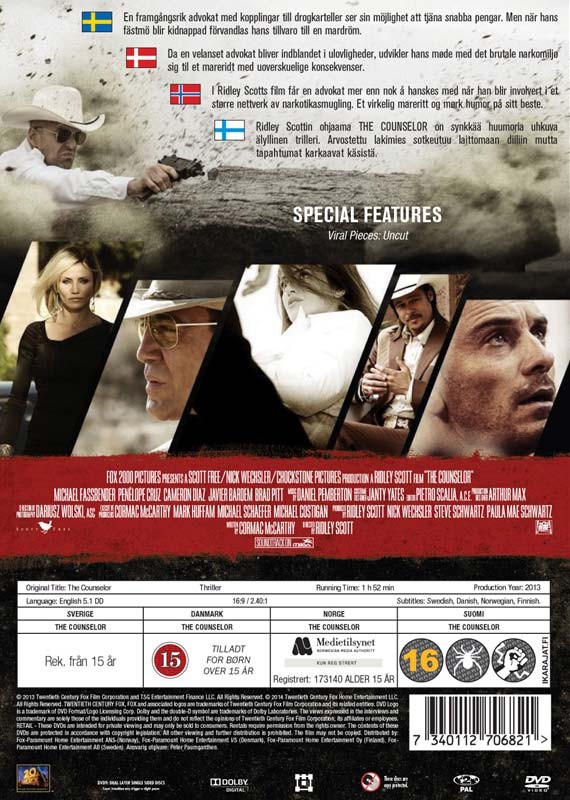 Counselor, The - DVD