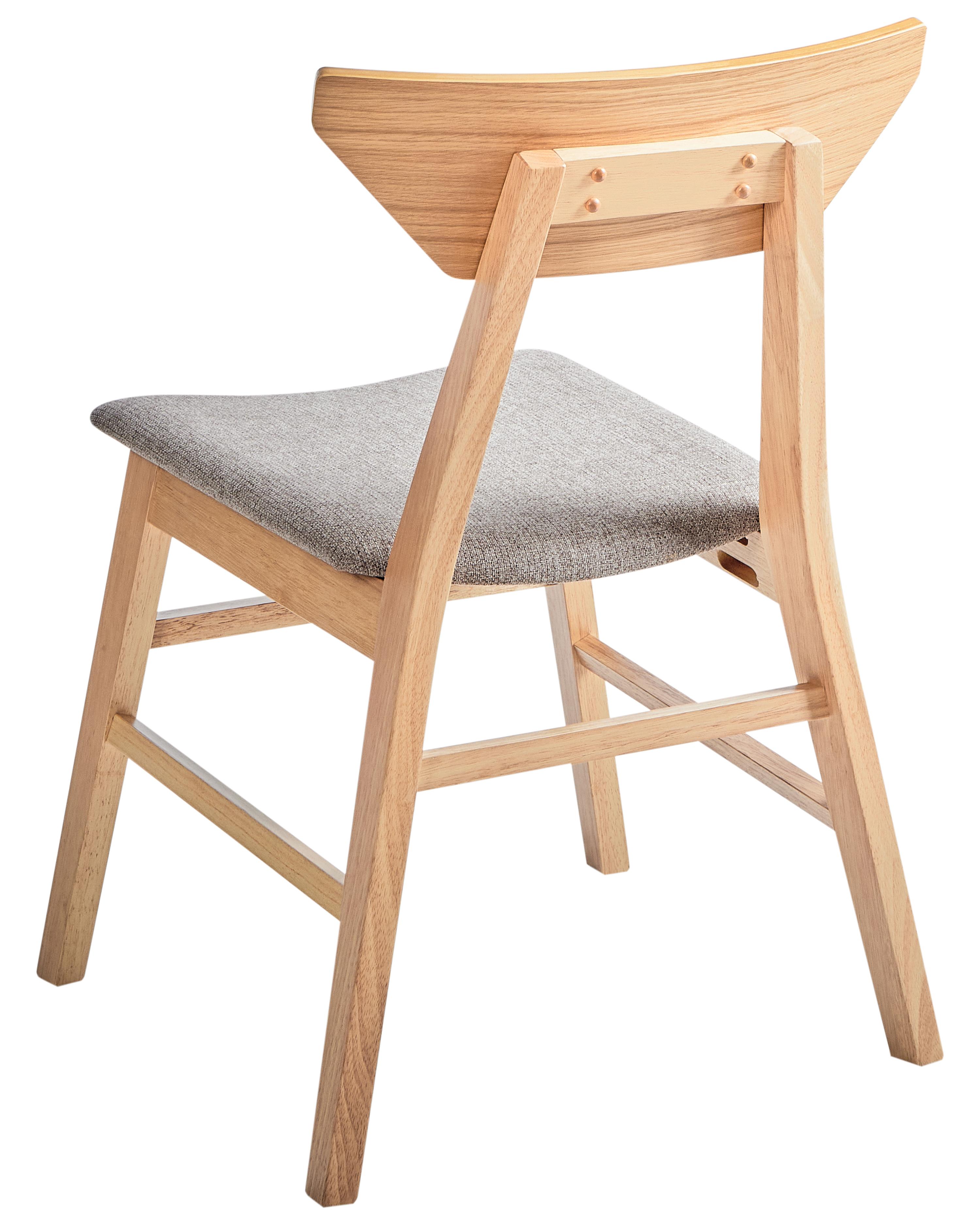 Set van 2 eetkamerstoelen HOPKINS Hout Lichtbruin
