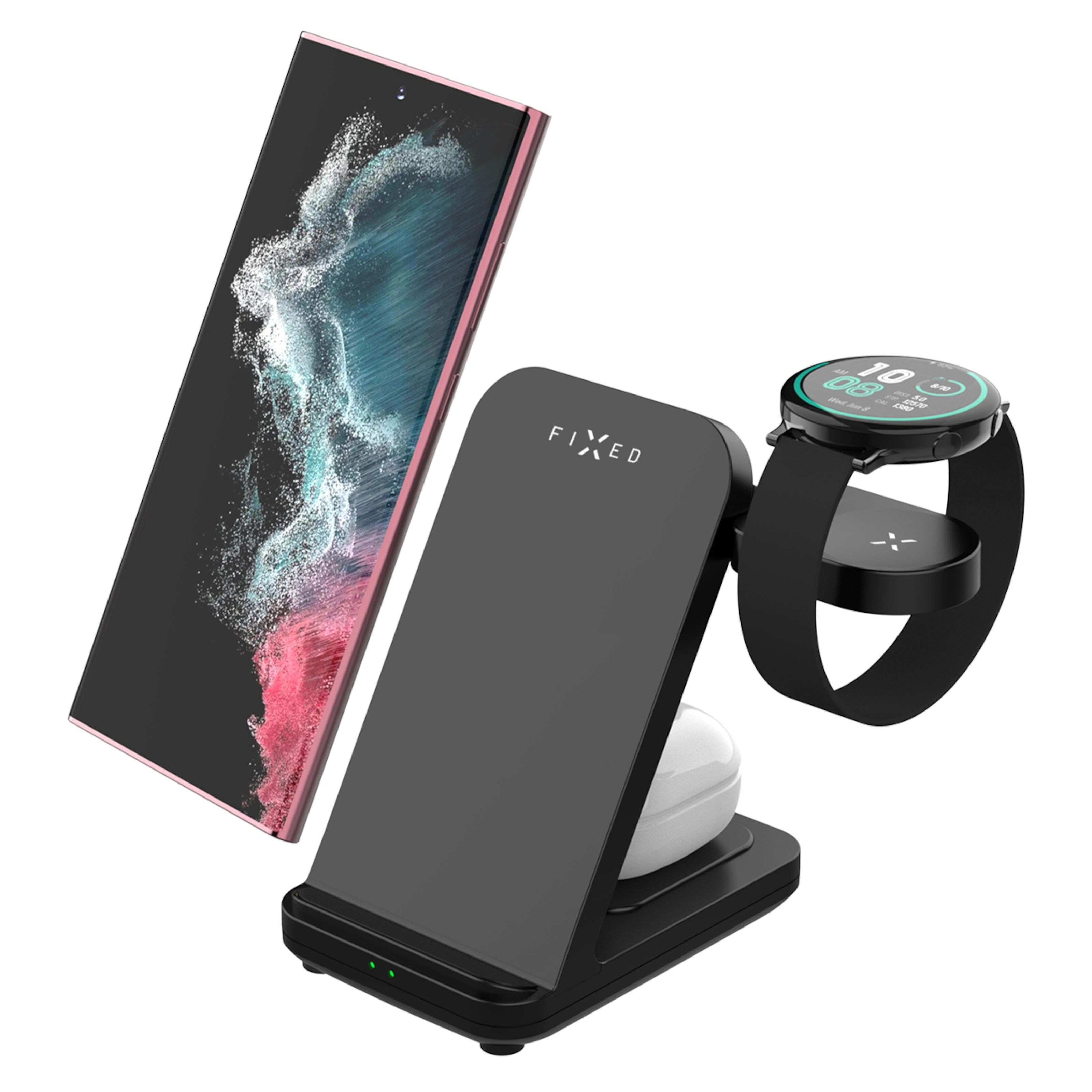 Fixed Powerstasjon 3-in-1 Ladestasjon for Samsung