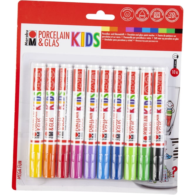 Marabu KiDS - Stifte-Set  - Porzellan & Glas