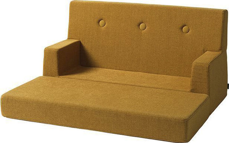 by KlipKlap KK Kids sofa Sennepsgul m. sennepsgul knap