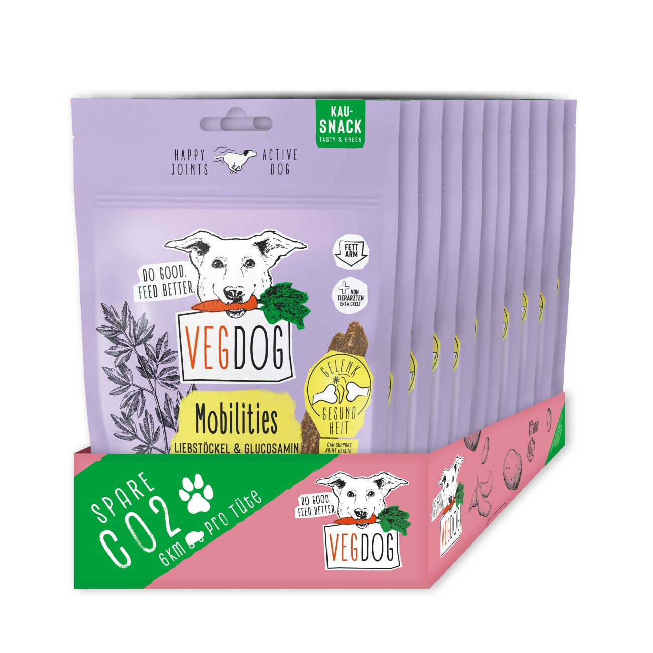 VEGDOG Kausnack Mobilities 12x115g