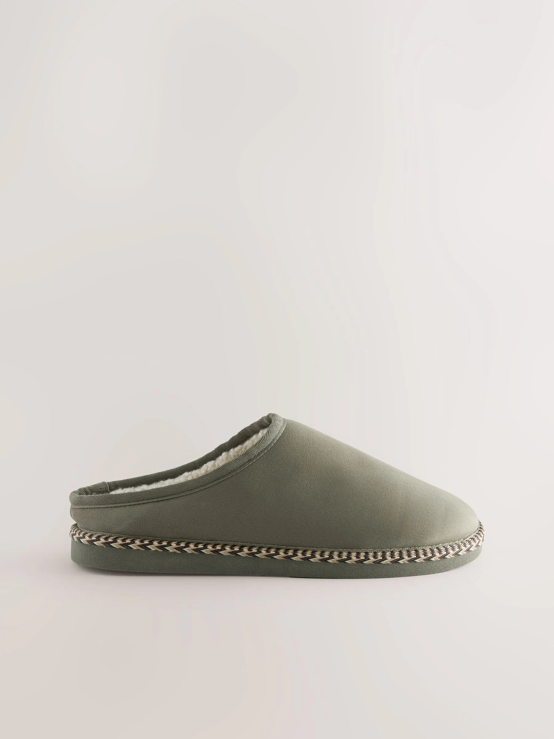 Kakigroen - Microsuede Taped Mule Slippers