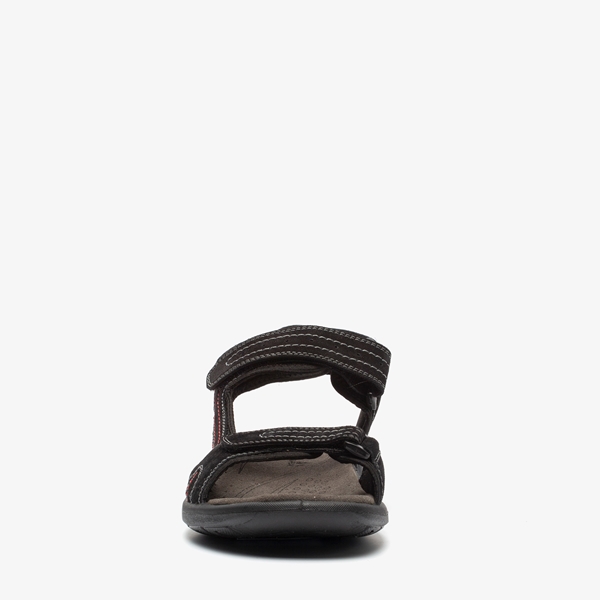 Mountain Peak leren heren sandalen zwart