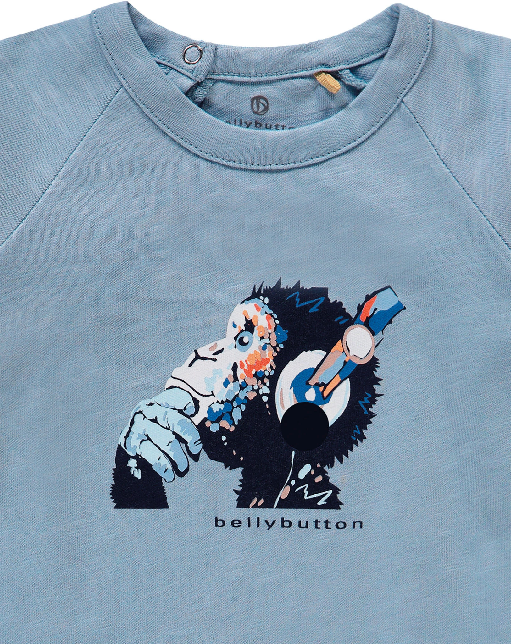 T-Shirt MONKEY SOUNDS in blue fog
