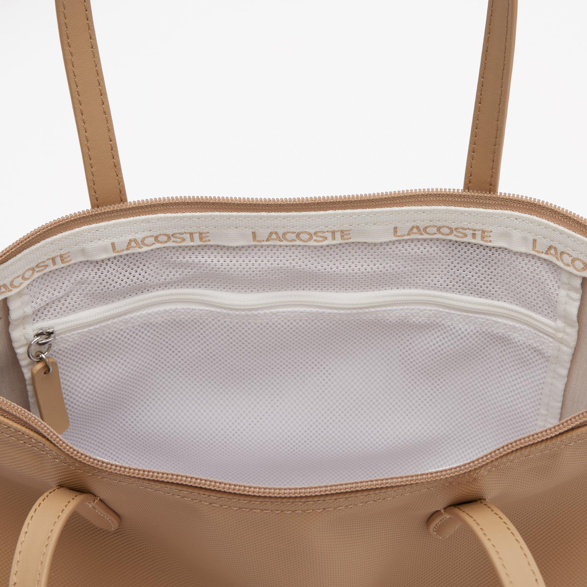 Petit sac cabas zippé L.12.12 Concept uni Sacs à main & Cabas - Beige - Lacoste - Femme