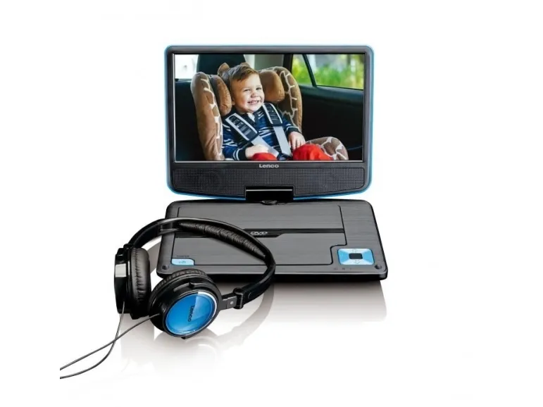 Lenco DVP-910 - DVD-afspiller - Bærbar - Skærm: 22,9 cm (9