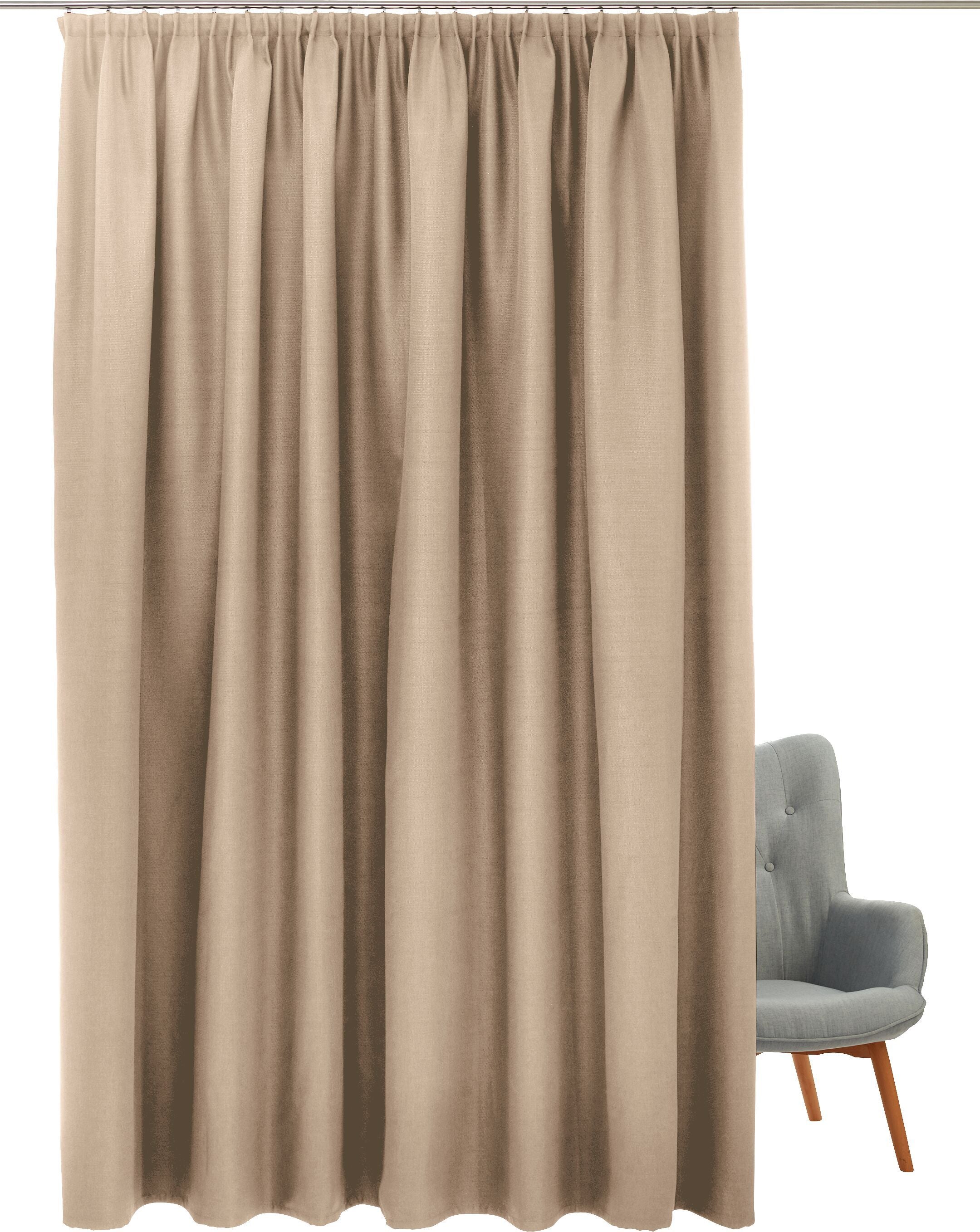 NICOLAS FB, Nachtvorhang - Beige / B: 300.0 cm x H: 260.0 cm