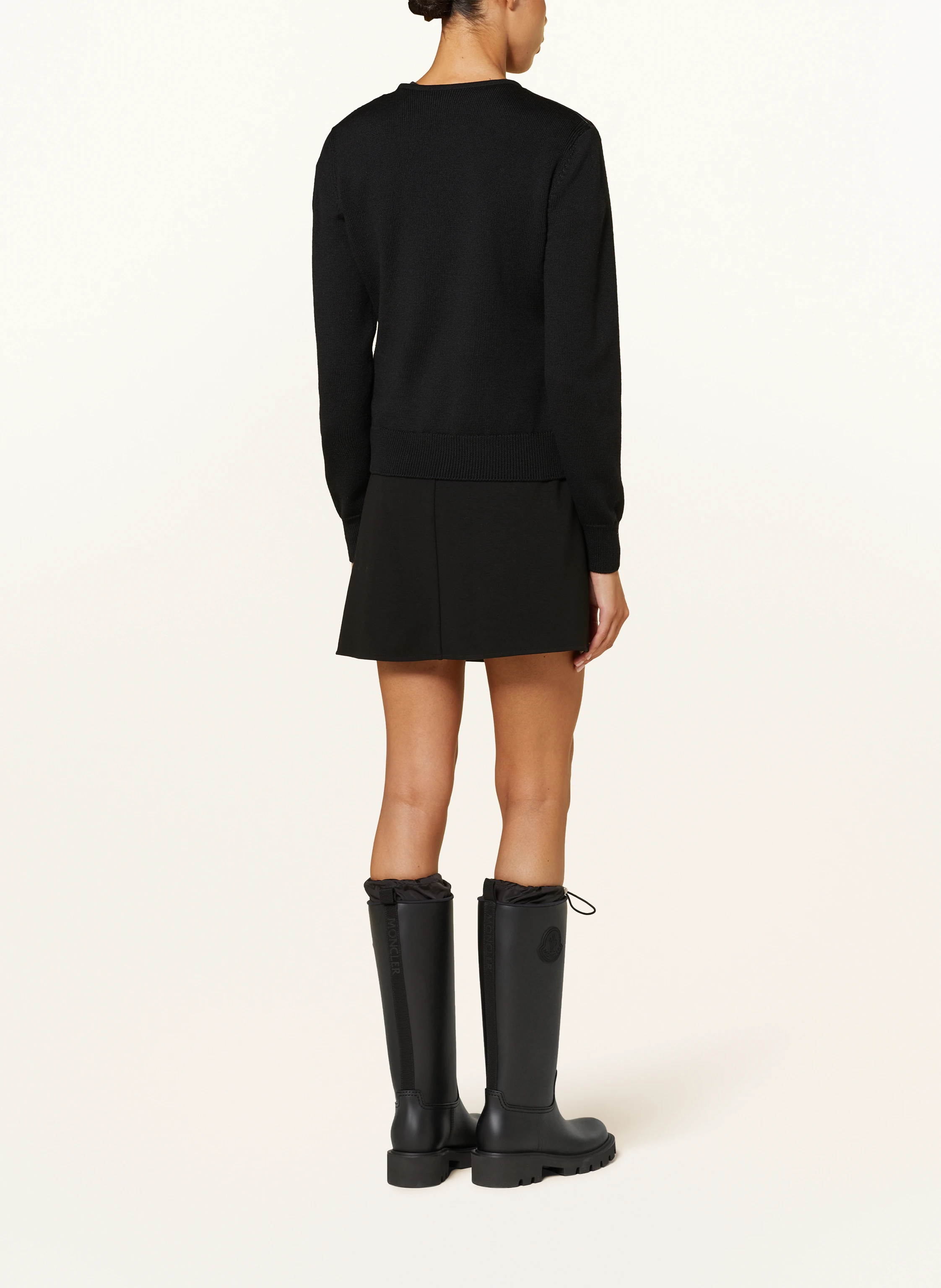 MONCLER Strickjacke im Materialmix