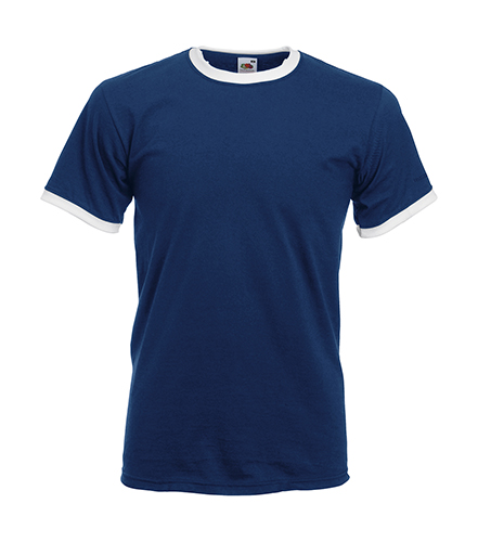 Fruit of the Loom 61-168-0 - T-shirt Contrasté en Coton Belcoro