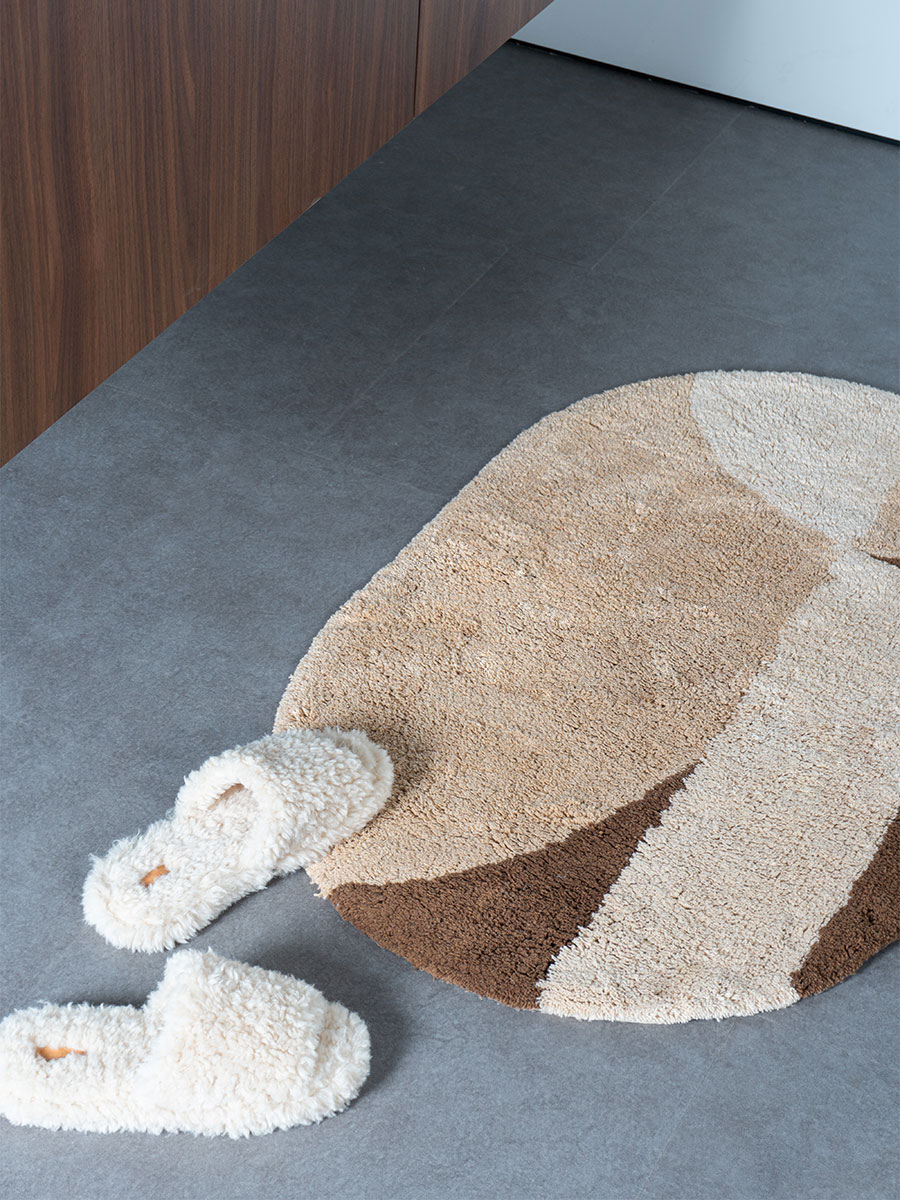 Badmat Bowie – Beige Ovaal 50 x 80 cm