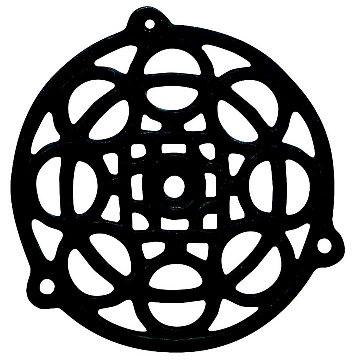 Grille de ventilation des cheminées fonte noir noir ø 130 mm DMO