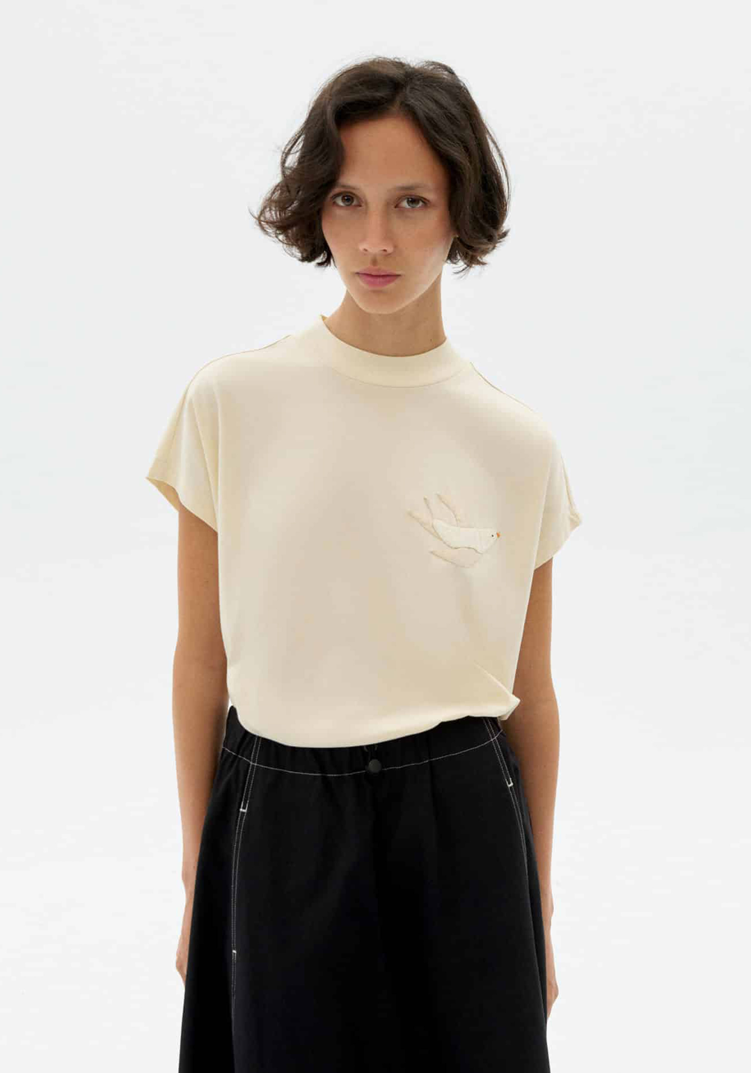 Thinking Mu T-Shirt Volta Bird White