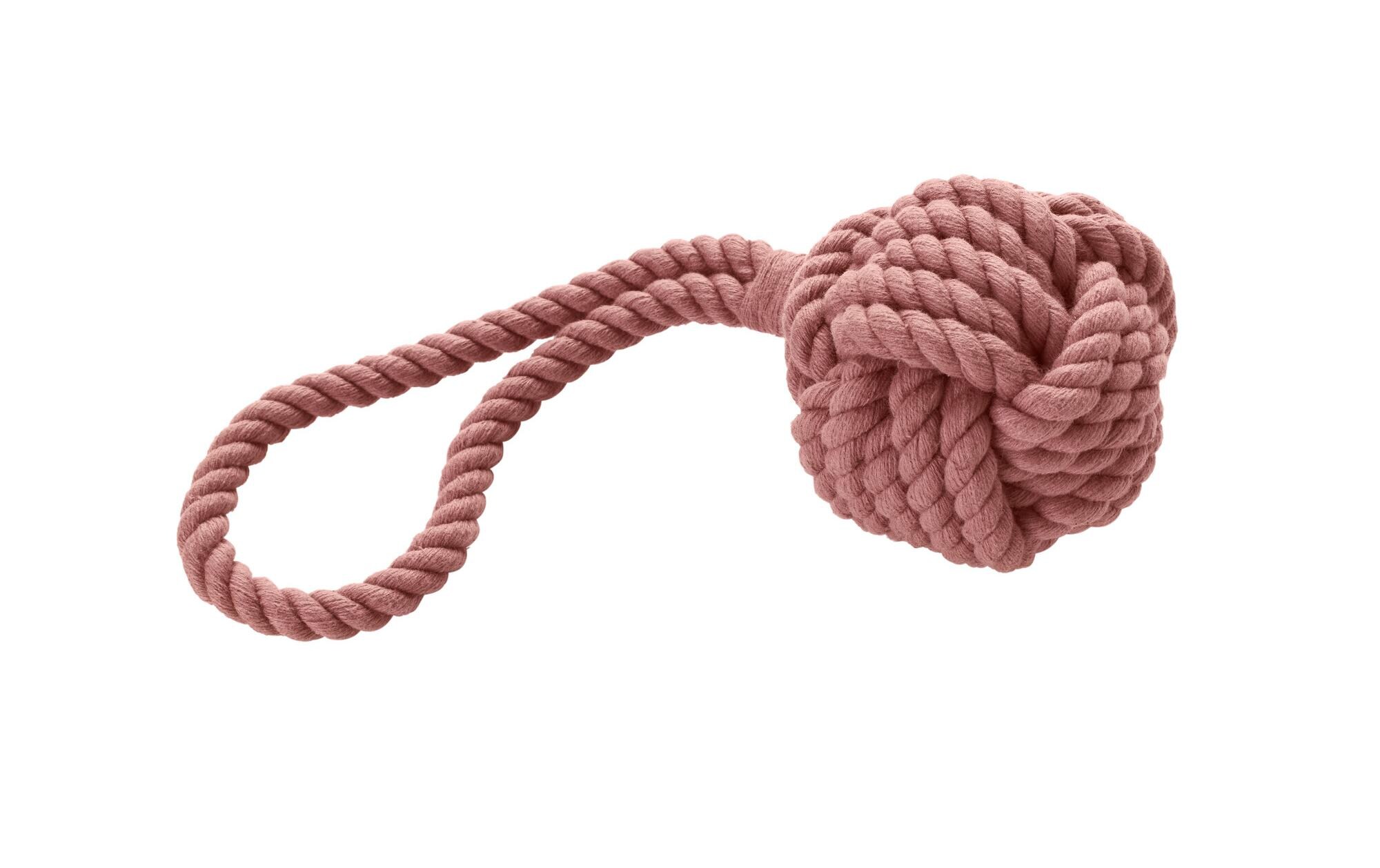 Hunde-Spielzeug Inari S, Ø 6 cm, PastellrotBall mit Handschlaufe