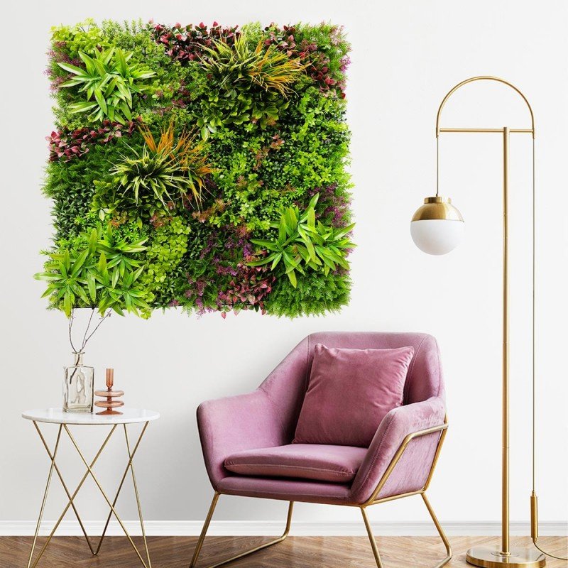 Mur végétal artificiel wood colors prix/m²