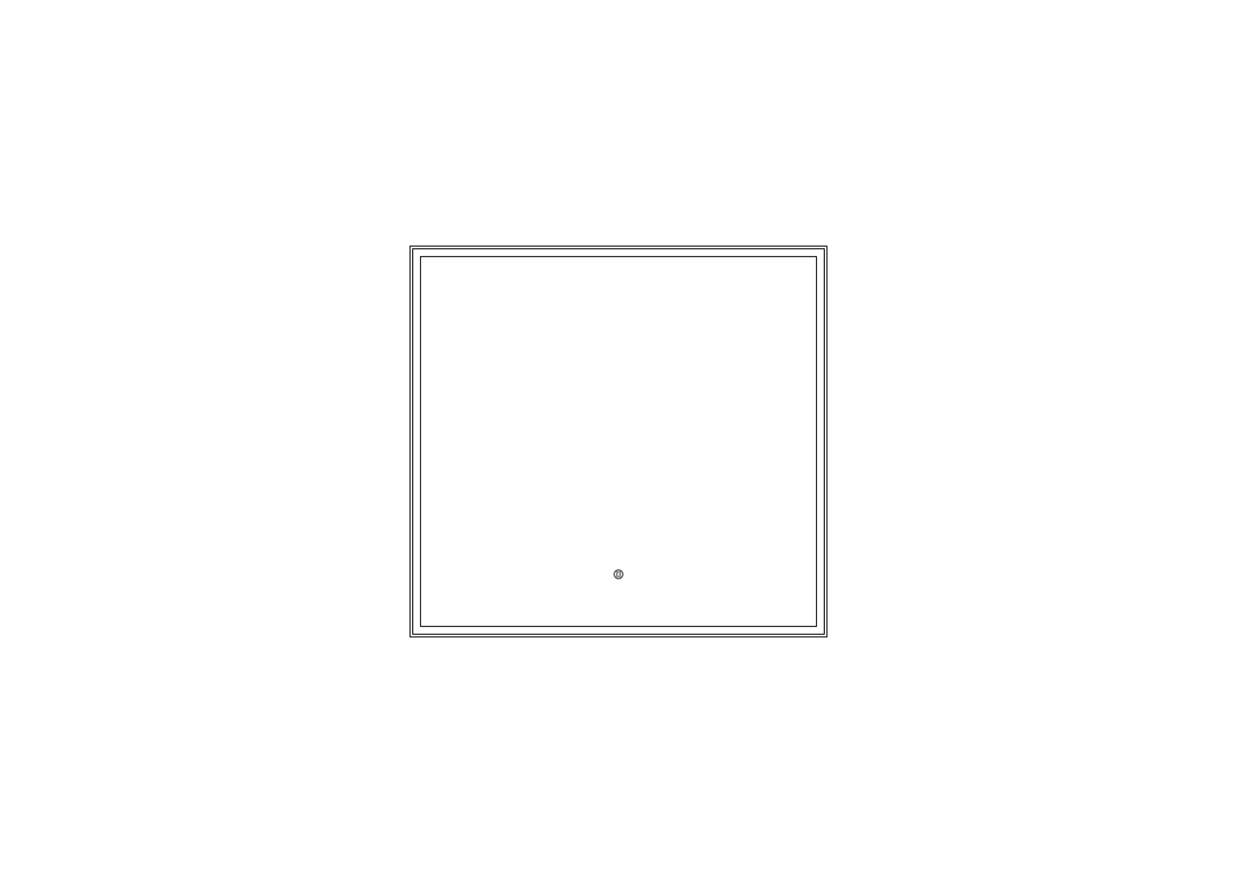 Thebalux M26 spiegel 80x75cm met verlichting en verwarming mat zwart