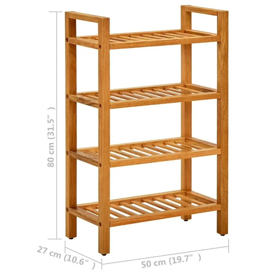 vidaXL - Schoenrek - Bruin - Hout