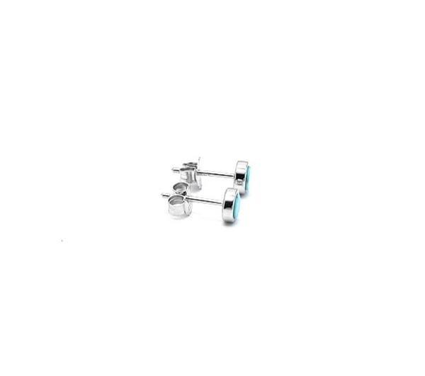 Unique And Co Ladies Unique And Co Sterling, rhodium,turq Earrings