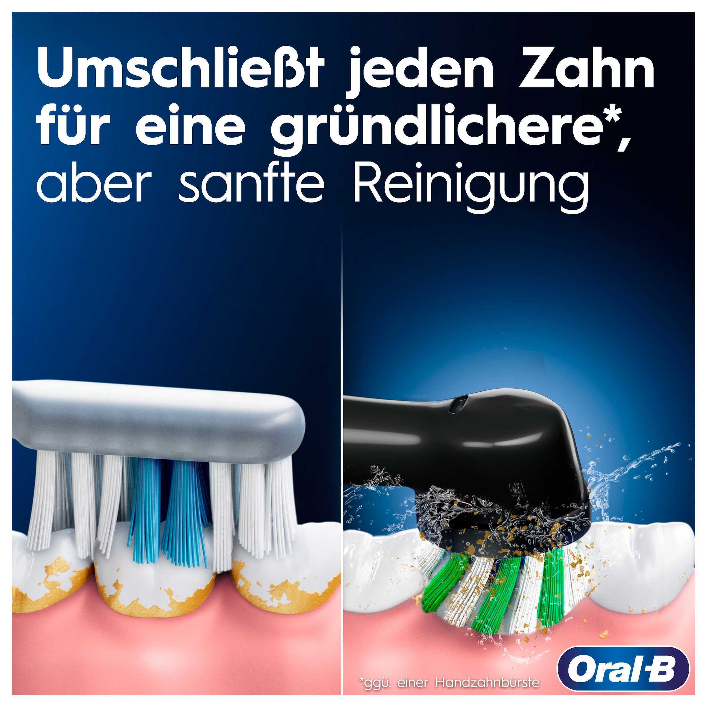 Oral-B Elektrische Zahnbürste »Vitality Pro Doppelpack« 2 Stk. Aufsteckbürsten Indikator-Borsten