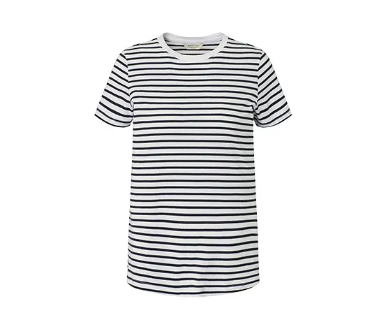 Gestreiftes T-Shirt, anthrazit-weiß