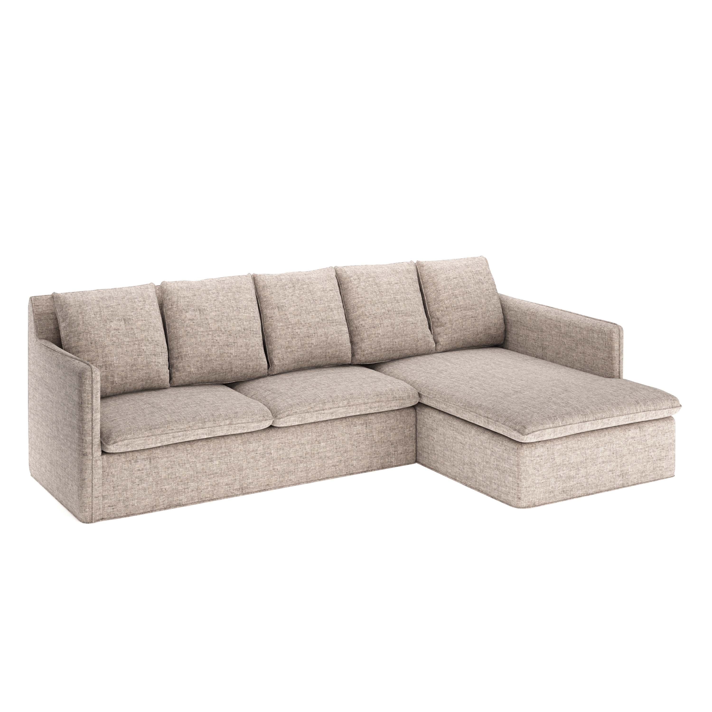 Ecksofa DINA rechts beige