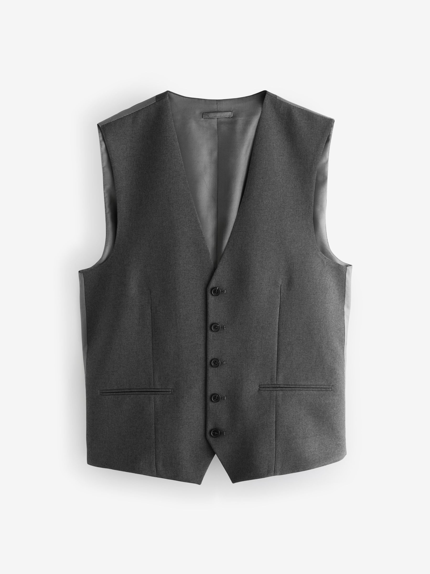 Antraciet - Regular fit must-have gilet