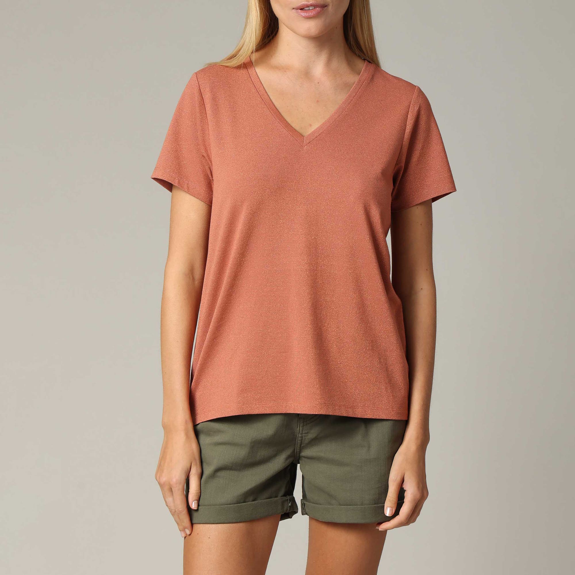 T-shirt Femme marron