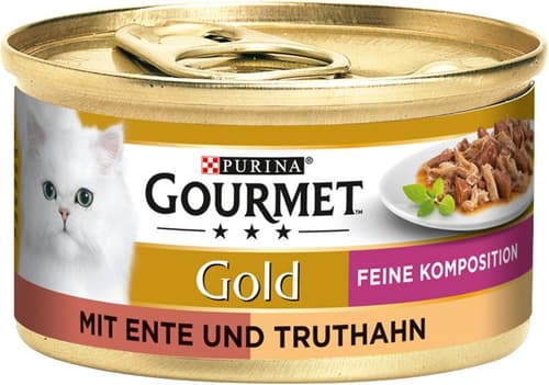 Purina GOURMET Gold feine Komposition mit Ente und Truthahn