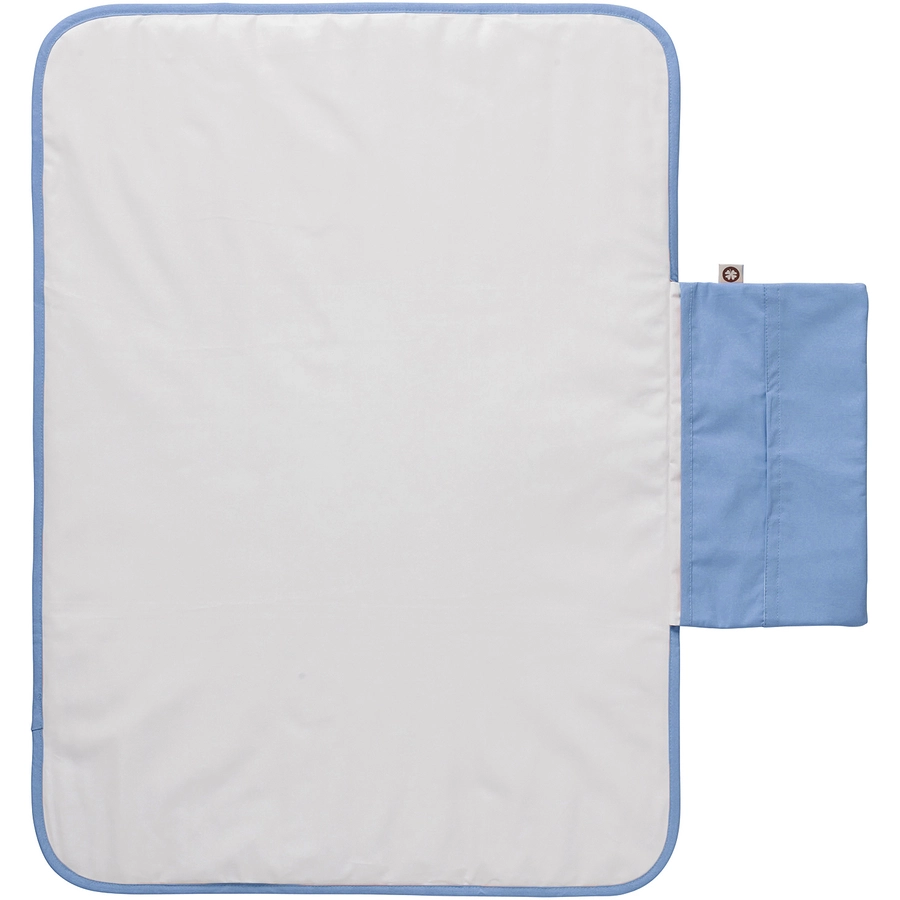 Noppies Wickelunterlage Poplin portable 50x70 cm Colony Blue