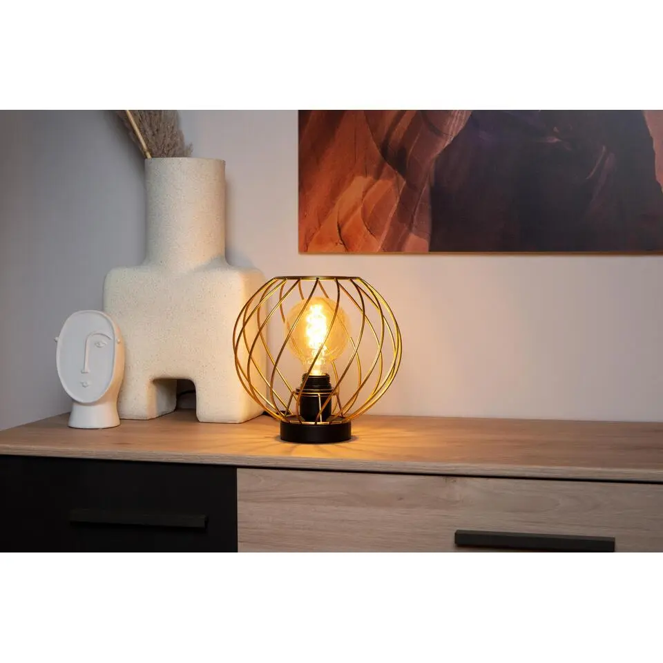 Lucide DANZA Tafellamp - Mat Goud / Messing