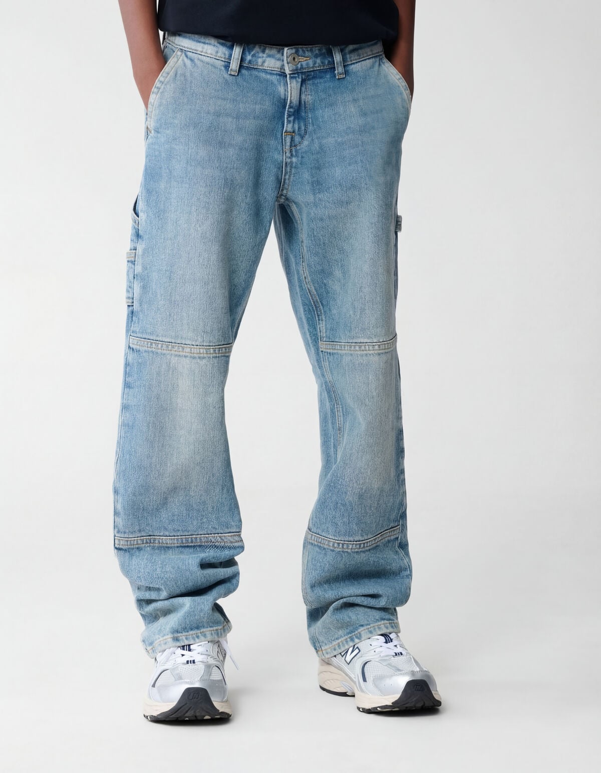 Carpenter Baggy Fit Jeans Blauw