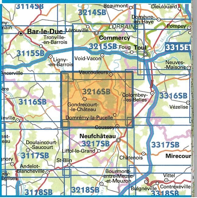 IGN - 3216 SB GONDRECOURT 1 25 000