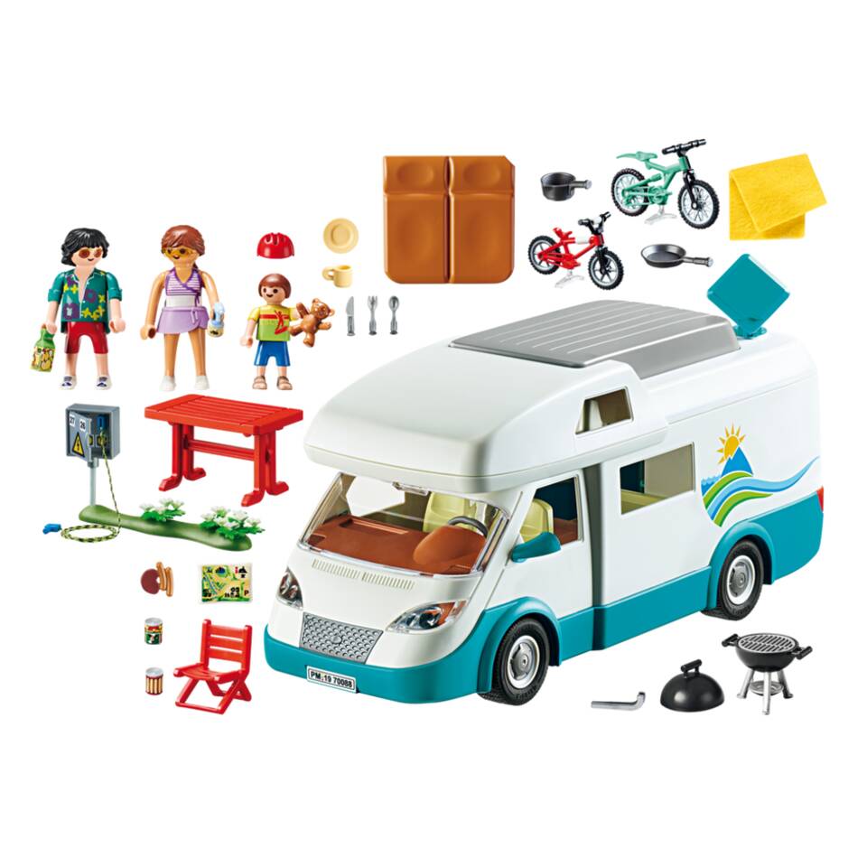 PLAYMOBIL Family Fun camper met familie 70088
