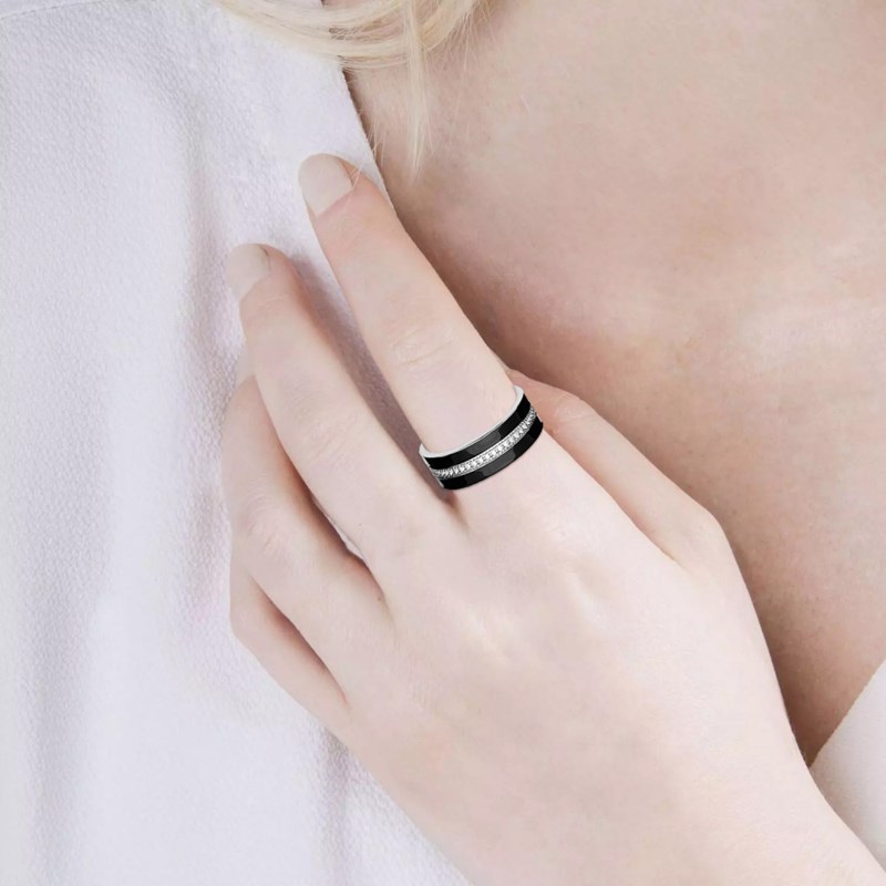 Bague Femme - Argent 925 - Email