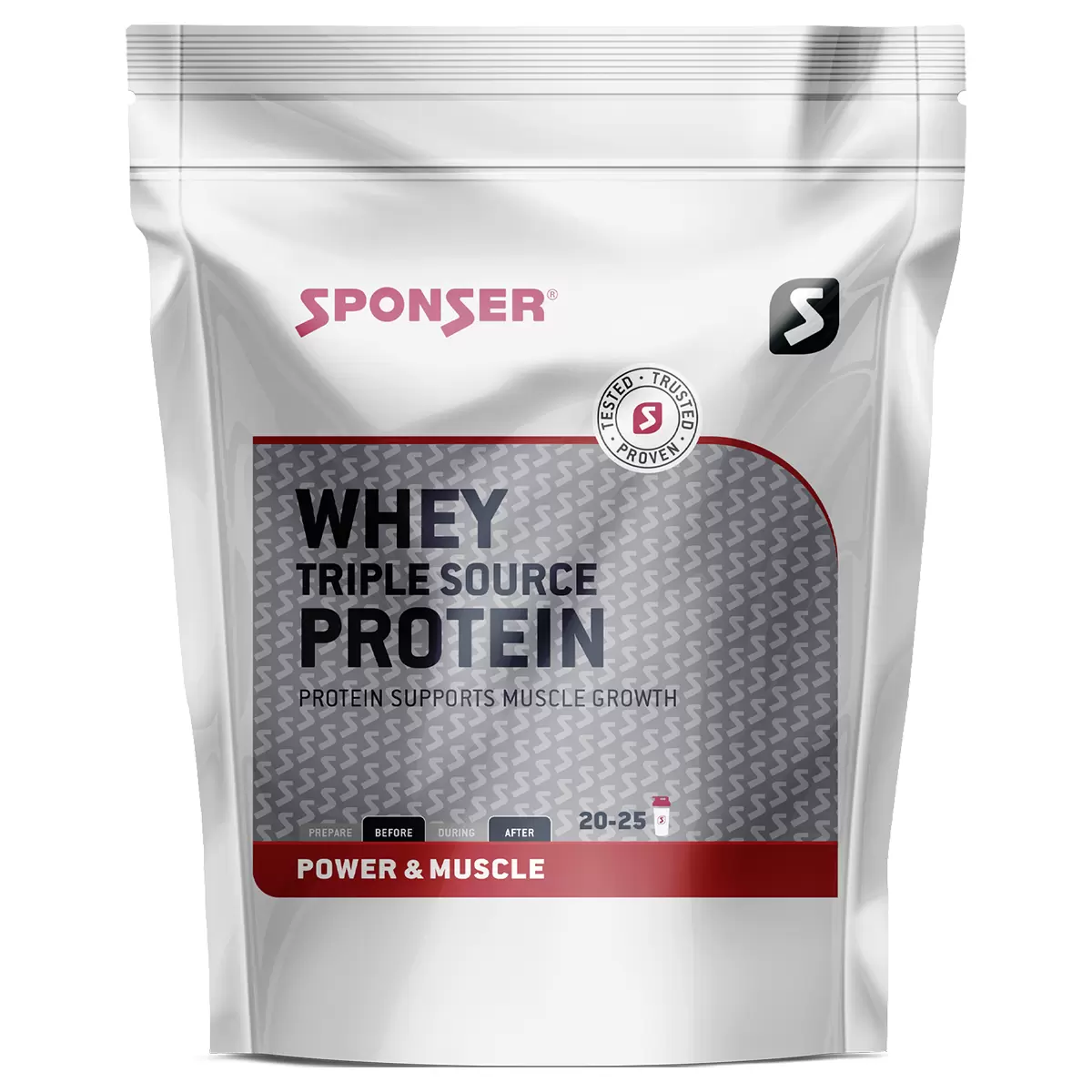 Whey triplesource Protein Sponser weiss