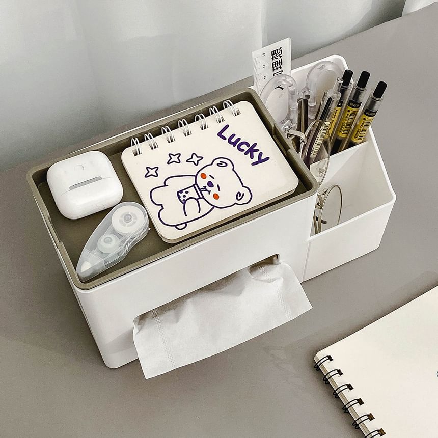 Fun House - Plastic bureau-organizer met tissuebox