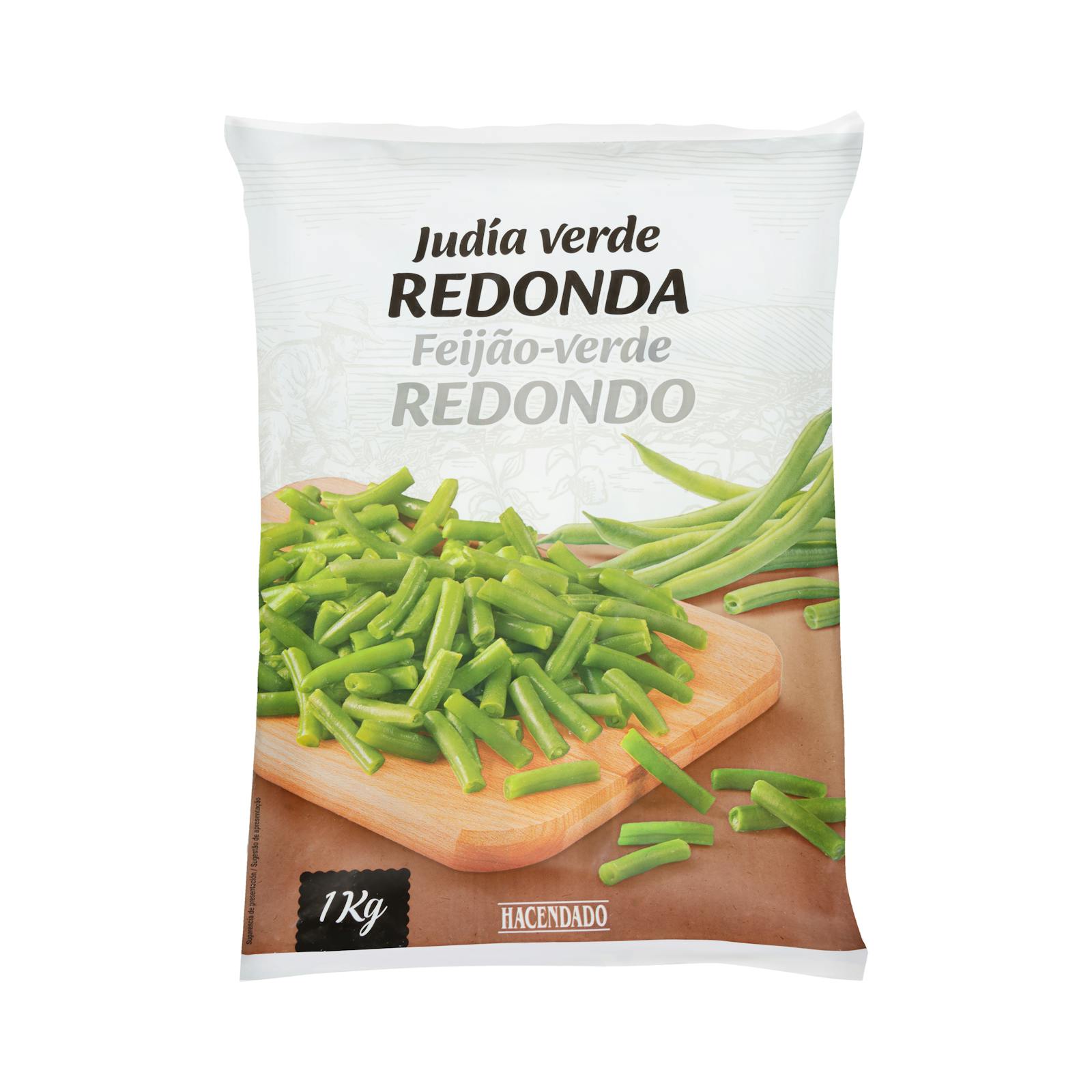 Haricots verts ronds surgelés Hacendado