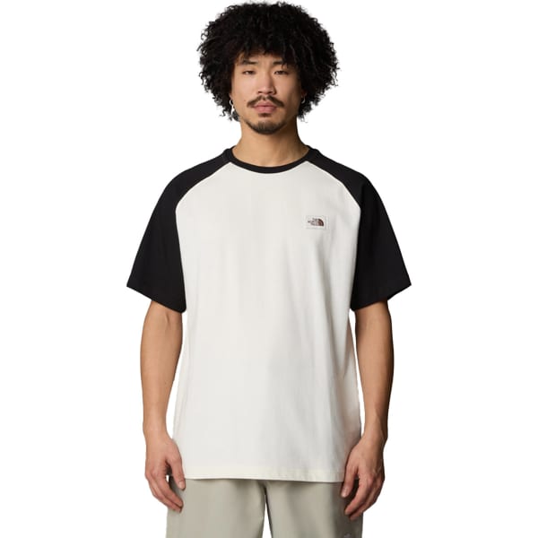 T-shirt THE NORTH FACE HERITAGE S/S TEE WHITE DUNE/TNF BLACK