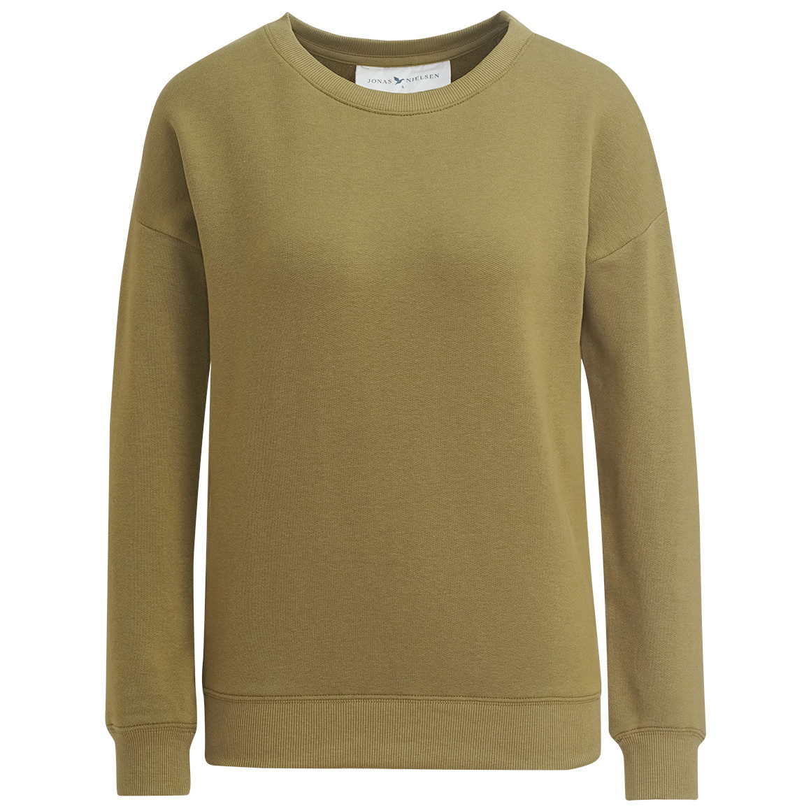 Jonas Nielsen Damen Sweatshirt mit Rückenprint oliv