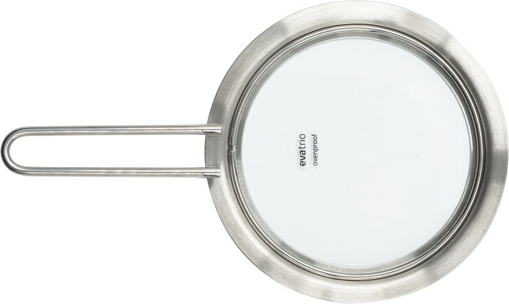 Eva Trio Tallerkenlåg 13cm Glas Transparent & sølv