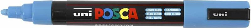 Posca Tusch - Nr. Pc-5M - Tykkelse 2,5 MM - Lyseblå