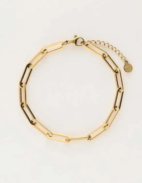My Jewellery Armband met grote vierkante schakels MJ10401