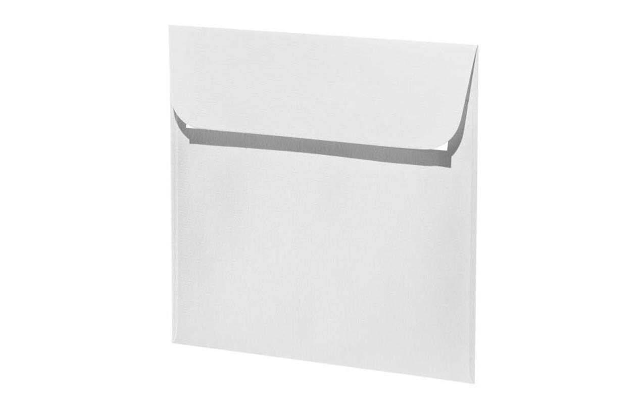 Couvert 1001, 16 x 16 cm, 5 Stück, BlütenweissEdler Briefumschlag